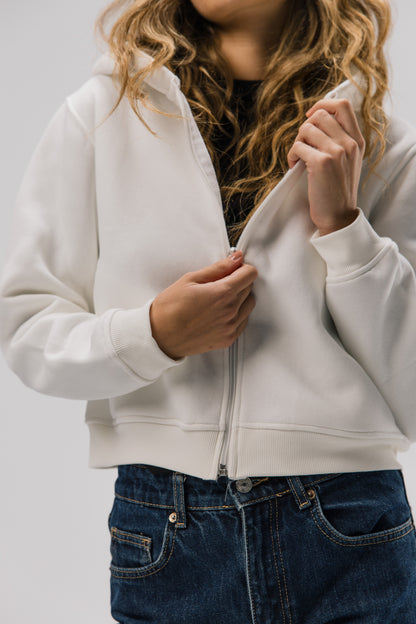 Form 014 / SoftForm™ Cropped Zip up