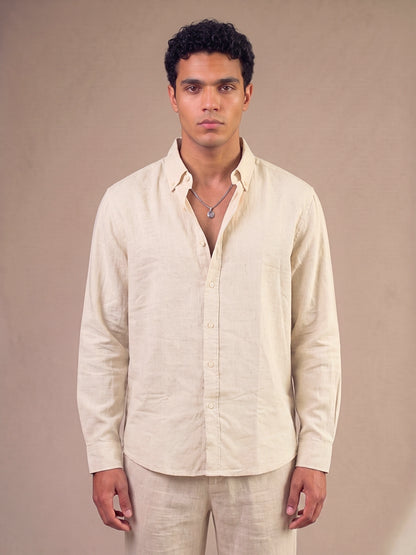FORM 0011 / NATURAL LINEN SHIRT