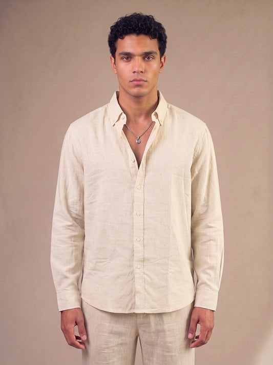 FORM 0011 / NATURAL LINEN SHIRT