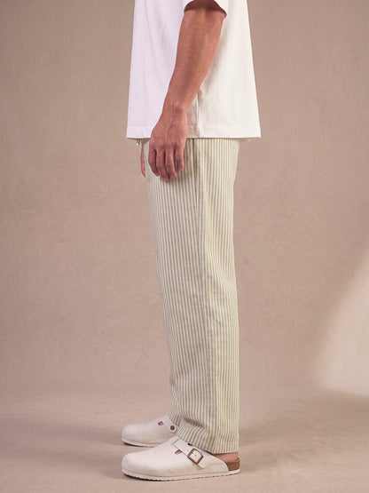 FORM 0012 / STRIPED LINEN TROUSERS