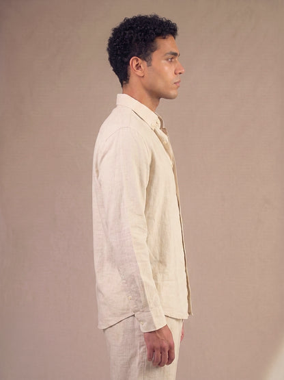 FORM 0011 / NATURAL LINEN SHIRT